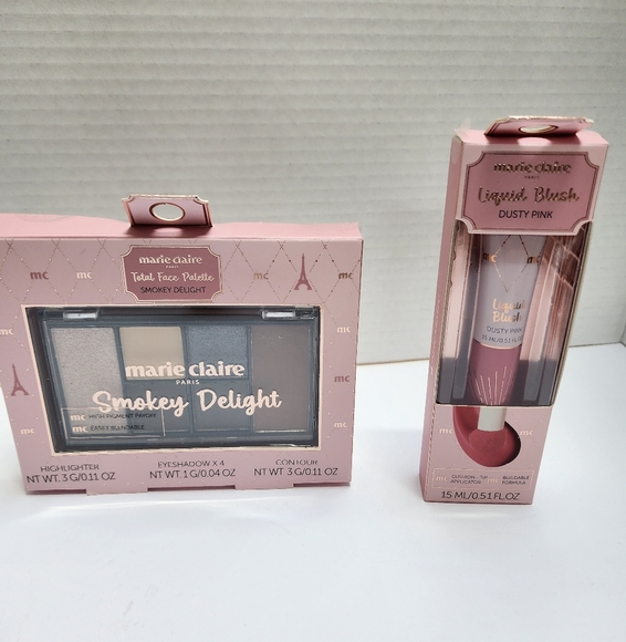 marie claire Other - Marie Claire Paris Smokey Delight Palette and Liquid Blush ( Dusty Pink) Set